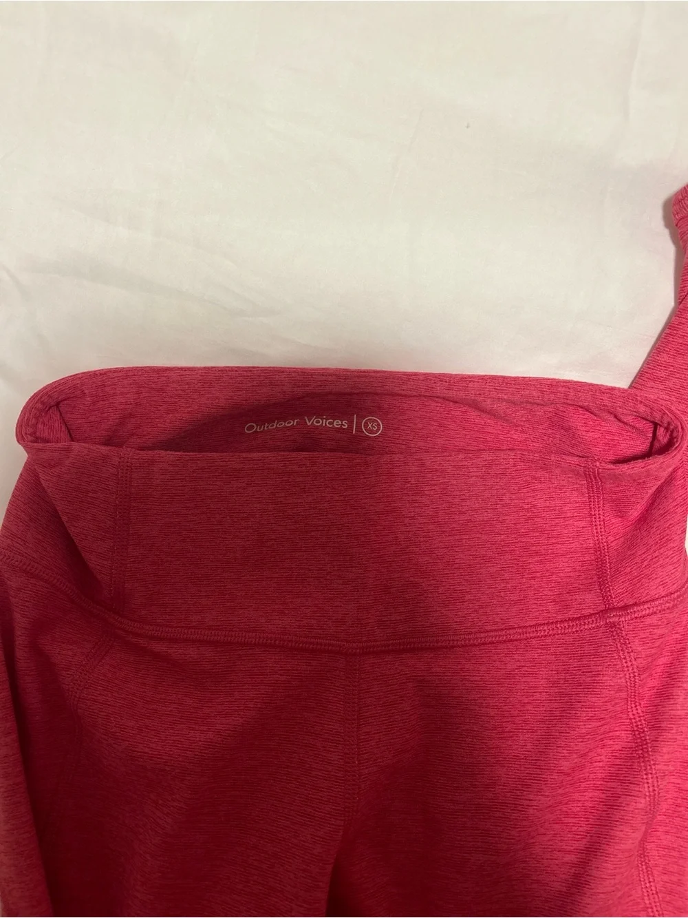 Outdoor Voices Pink Matching Bra and Legging Set